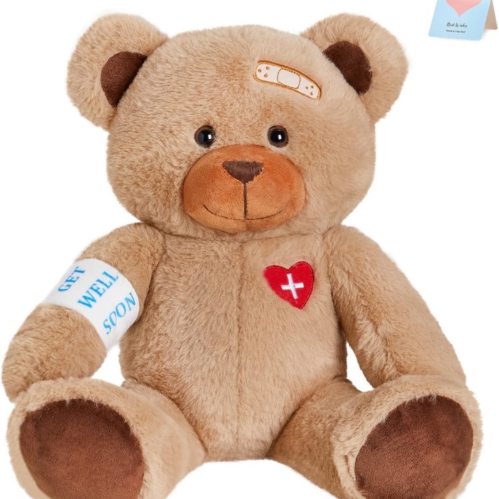 NWT 12 “ Get Well Teddy Bear - Picture 2 of 7